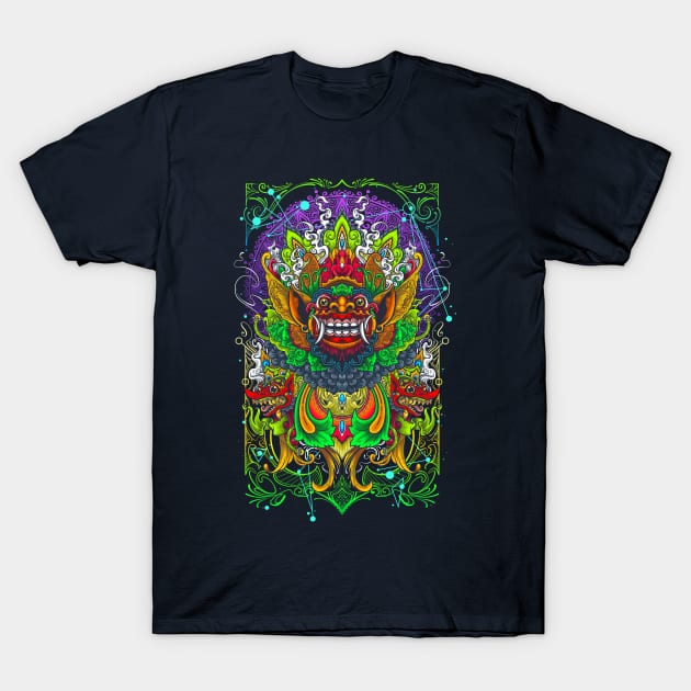 Balinese Barong T-Shirt by angoes25